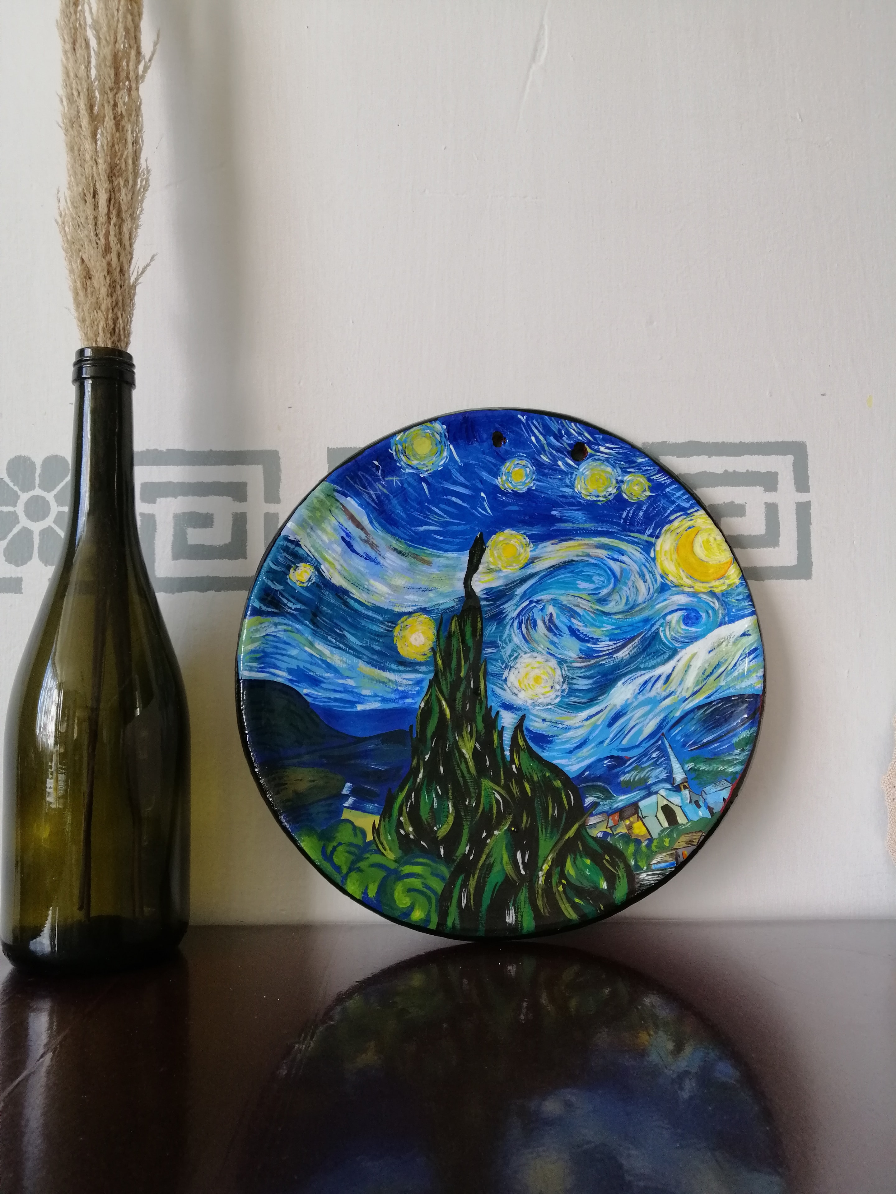 Starry Night — Painted Plate